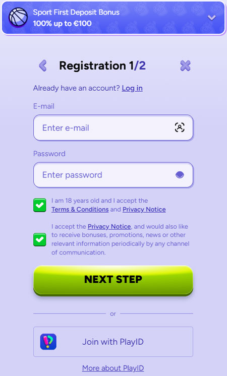 Spinbara registrace